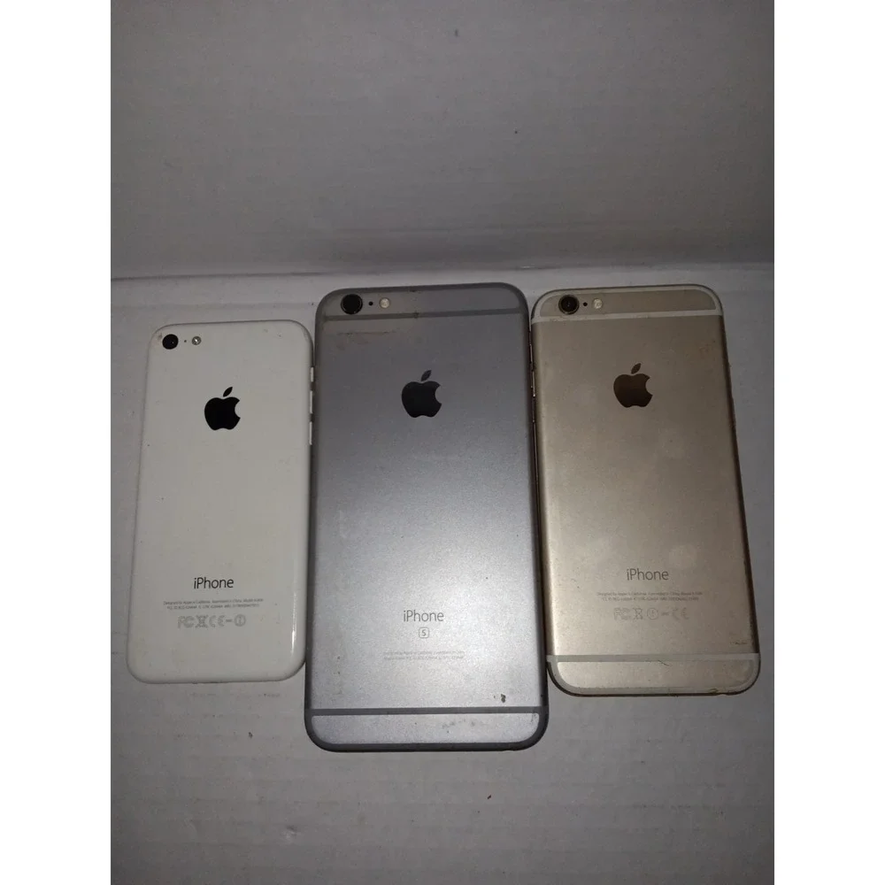 Lot Of 3 Apple iPhones - Mixed Models Conditions Locked AS IS PARTS ONLY